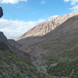 Looking down the Vacas valley