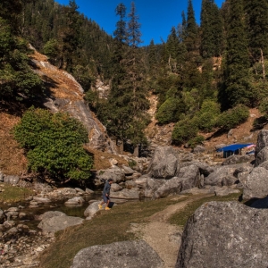 Approaching camp 1 on way to Kareri Lake  