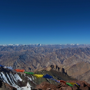 View from the summit of Matho Kangri in Summer