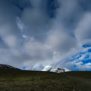 We reach Nimaling, a vast open grazing ground with views of Kang Yatze massif