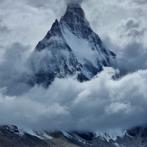 The stunning Shivling peak as seen from Nandanvan Campsite. Photo Credits - Jasmine Star