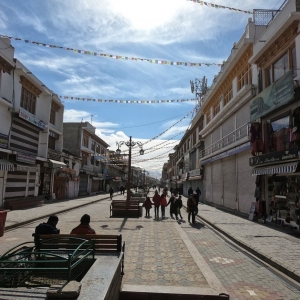 Leh Market in Winters