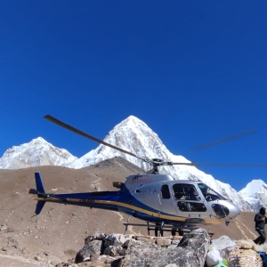 We start by flying in to Khote (3550m) [Photo for illustration only]