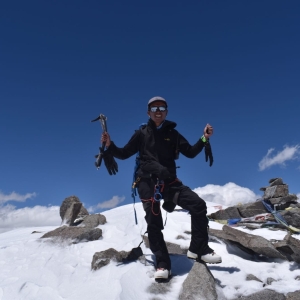 From the summit of Dzo Jongo East (6220m)