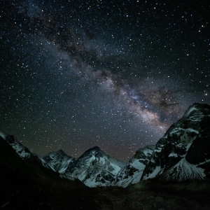 The grand view of the shining milky way, the galaxy we call home!